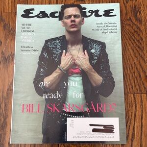 Esquire Magazine - Summer 2024 - Bill Skarsgard - NEW!!  men’s fashion magazines